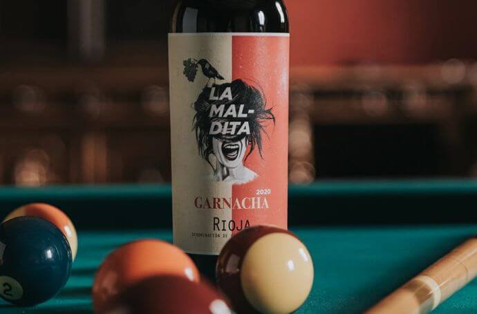 LA MALDITA GARNACHA TINTO RIOJA WINO HISZPAŃSKIE WYTRAWNE 0,75L